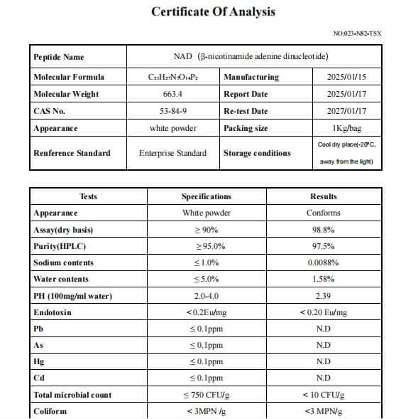 NAD+ (NICOTINAMIDE ADENINE DIN
